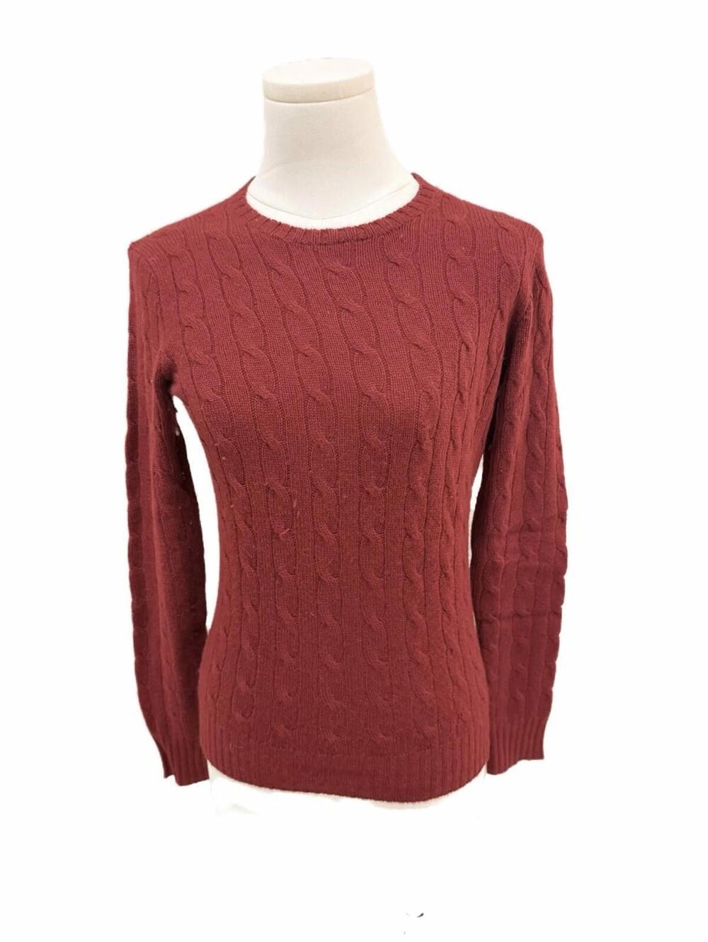 Ralph Lauren Black Label Cashmere Cable Knit Sweater, Size S, Excellent